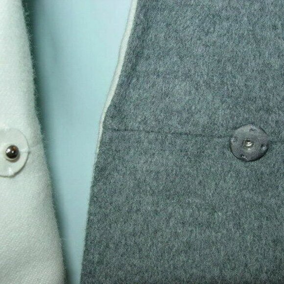 New AKRIS Grigio Grey Double Layer Wool Angora Jacket 14 - Picture 6 of 8